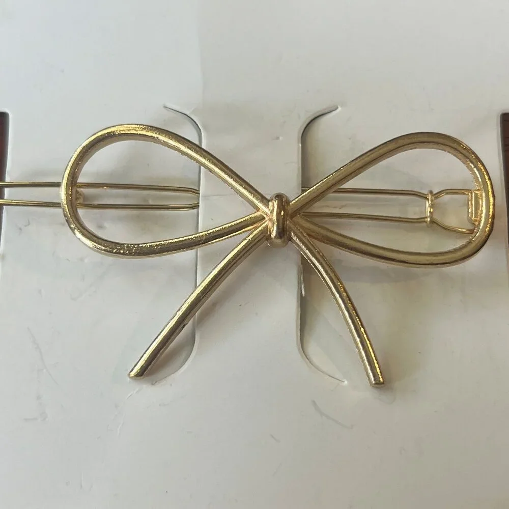 Rapunzel Gold Bow Hair Clip Pin